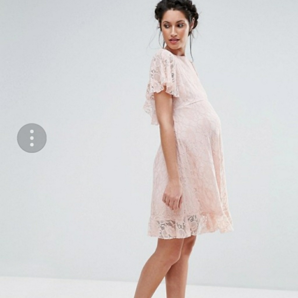Asos (Queen B) lace maternity dress